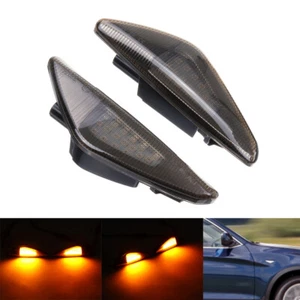 2X Intermitentes laterales BMW X3 F25 X5 E70 X6 E71 E72 2007-2013 negro - Imagen 1 de 13