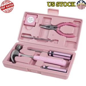 7-Piece Hand Tool Kit W/ Hammer Screwdrivers Pliers Tweezers Tape Measure New - Picture 1 of 6