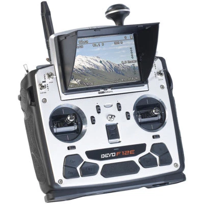 Simulus Fernsteuerung Drohne: Profi FPV Funk-Fernsteuerung DEVO F12E 5,8 GHz - Bild 1 von 4