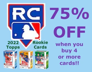 U PICK 2022 Topps Rookie Cards ⚾ 75% Off 4-or-more RC cards ⚾ Combine Shipping!! - Picture 1 of 1