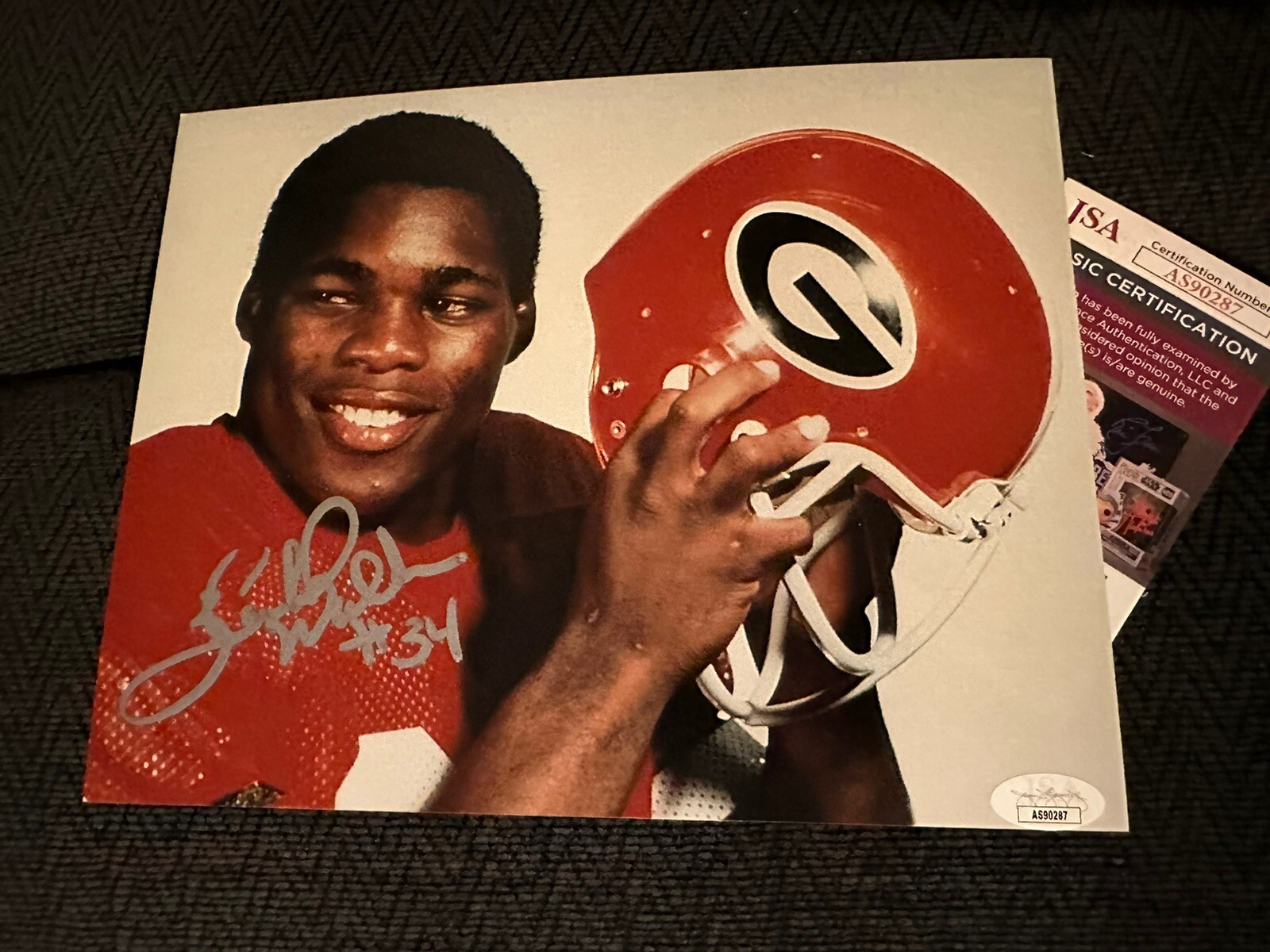 Herschel Walker Autographed Signed 8 X 10 Photo Georgia Bulldogs JSA Authenticated COA 