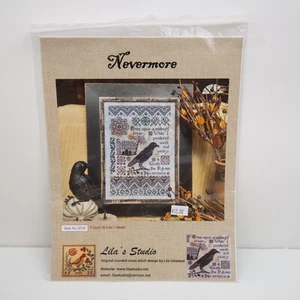 Nevermore by Lila's Studio Counted Cross Stitch Pattern Raven Crow Halloween - Picture 1 of 2