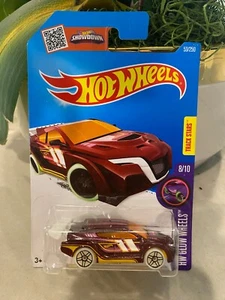 2016 Hot Wheels #53 HW Glow Wheels 8/10 LOOP COUPE Purple w/Glow Whls Black PR5s - Picture 1 of 2