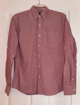 Hawkings McGill Men’s Red Button-Down Shirt Long Sleeves Size Small - Image 1 of 4