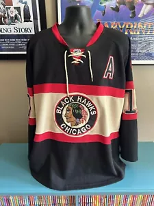 Chicago Blackhawks Patrick Sharp Reebok CCM Hockey Jersey Size 52 - Made Canada - Picture 1 of 15