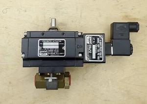 Gemini Valve Pneumatic Actuator B412 on ⅜" Ball Valve w/ 4GP Pilot Valve  - NEW - Picture 1 of 7