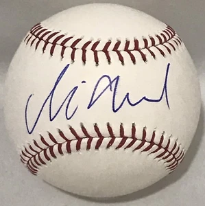 NINA AGDAL SIGNED OML BASEBALL SPORTS ILLUSTRATED DILLON DANIS JAKE PAUL BAS COA - Picture 1 of 1
