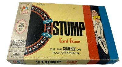 Stump Card Game Put the Squeeze on Opponents Milton Bradley 1968 Vintage - Image 1 of 4