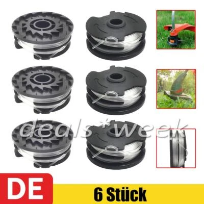 MARKENLOS 6 Stk Spulen Für LIDL Parkside Akku-Rasentrimmer PRTA 20-Li A1, B2, C3