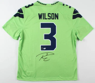 Autographed Russell Wilson Seahawks Jersey - PSA COA & Wilson Hologram - Image 1 of 3