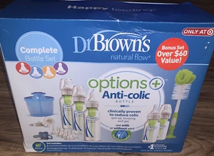 Dr. Brown's Anti-Colic Options+ Baby Bottle 0m+ Newborn Gift Set/OPEN BOX - Picture 1 of 3