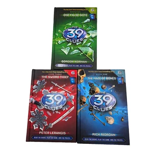 The 39 Clues Series Books #1-#3 Hardcover No Cards The Maze Of Bones 2008 2009 - Imagen 1 de 24