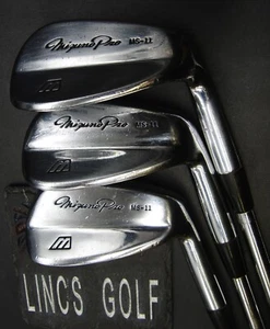 Set of 3 Mizuno Pro MS-11 8 & 9 Iron & Pitching Wedge Regular Steel Shafts - Picture 1 of 6