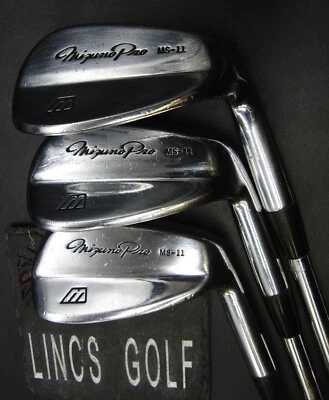Set of 3 Mizuno Pro MS-11 8 & 9 Iron & Pitching Wedge Regular Steel Shafts - Image 1 of 4