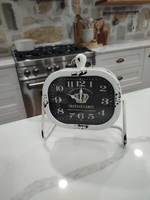  GRAND VIN DE BORDEAUX CHATEAU CANET Clock Farmhouse Old Hollywood Regency  - Image 1 of 4