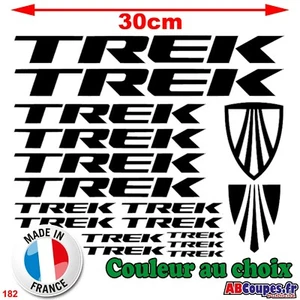 17 Stickers Trek - Autocollants Adhésifs Cadre Velo Bike VTT Montain - 182 - Picture 1 of 2