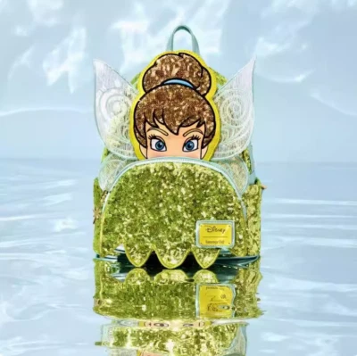 Mini Mochila Bolso Disney Tinkerbell Lentejuelas Loungefly Foto 1 de 3