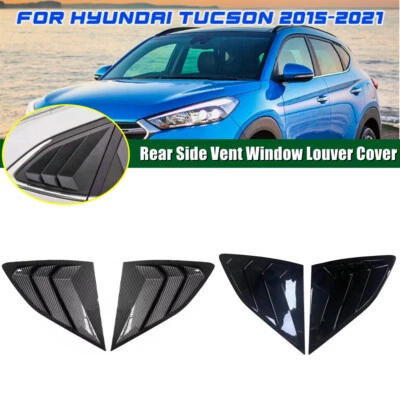 Cubierta de persiana de ventana de ventilación lateral trasera de coche para Hyundai Tucson 2016-2020 Foto 1 de 4