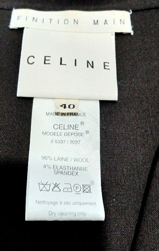 Giacca CELINE senza colletto 40 marrone donna