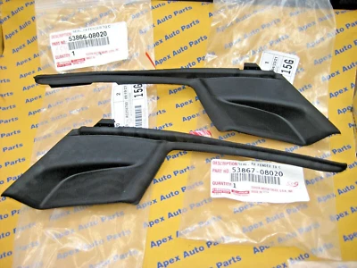 Toyota Sienna Left and Right Fender to Cowl Hood Seals Genuine OEM New 2011-2019 - Image 1 of 3