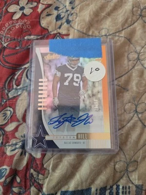 Trysten Hill Panini Absolute Football Autograph 25/50 173 - Image 1 of 4