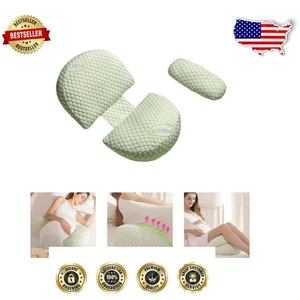 Versatile Pregnancy Pillow for Belly, Back & Side Sleepers - Machine Washable - Picture 1 of 10