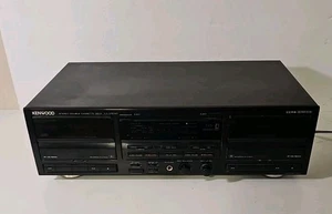 Kenwood KX-W5040 Dolby Stereo High Speed Dub Double Cassette. Needs TLC. Read. - Picture 1 of 6