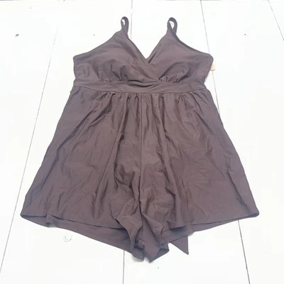 Traje de baño BloomChic para mujer 18-20 marrón de una pieza traje de baño cubrir lazo cintura Foto 1 de 4