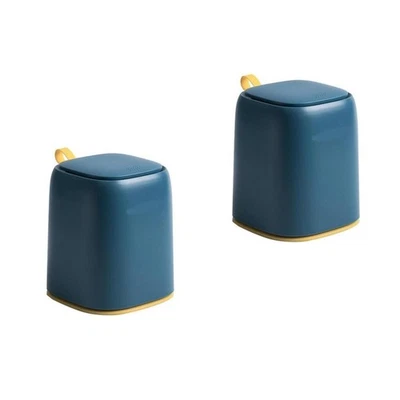 2 stücke Mini-Mülleimer Aufbewahrungsbox Mülleimer Veranstalter für Bürogebrauch - Bild 1 von 4