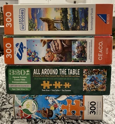 🔴🔵4 拼图套装,300 件,Ravensburger,迪士尼,野生动物,超值包装🔴🔵 — 第 1/4 张图片