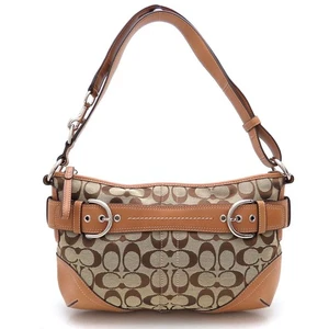 Bolso de Hombro COACH F07077 Lona/Cuero Marrón OUTLET/352828 - Imagen 1 de 9