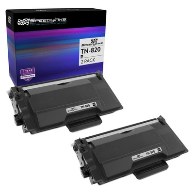 2Pk Compatible Brother TN820 Black Toner Cartridge 3k MFC L5700DW, MFC L6900DW - Image 1 of 4