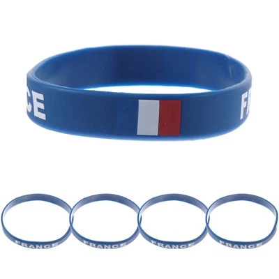  5 Pcs Festivalbänder Festivalarmbändchen Patriotisches Armband Fußball -Armband - Bild 1 von 4