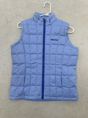 Blue/Purple Marmot Kid’s Down-Filled Puffer Vest Children’s Size Large Girls - Image 1 of 4