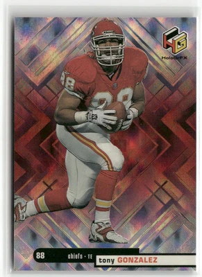 1999 Upper Deck HoloGrFX #28 Tony Gonzalez ☘️1M2 - Image 1 of 2