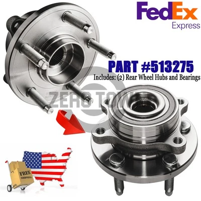 2x Rear Wheel Hub Bearing For 2009-2019 Ford Taurus Flex Lincoln MKT 3.5L 513275 - Image 1 of 4