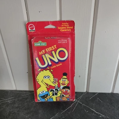 Vintage Sesame Street My First Uno Card Game 1992 Mattel NEW - Image 1 of 3