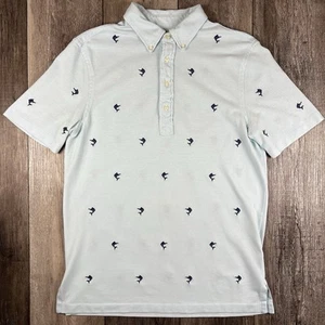 Ralph Lauren Polo Knit Oxford Embroidered Marlin All Over Print Size Medium - Picture 1 of 10