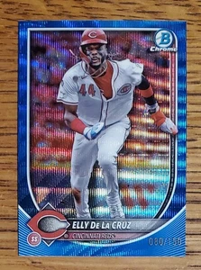 2025 Bowman Chrome - Blue Wave Refractor #89 Elly De La Cruz /150 - Bild 1 von 2