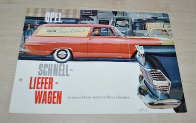 1960 Opel Schnell-lieferwagen Brochure Prospekt DE - Изображение 1 из 3