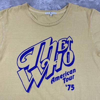 JUNK FOOD THE WHO AMERICAN TOUR 75 t shirt Mens XL Made in USA rock band - Image 1 of 4