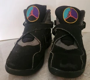 Nike Air Jordan 8 VIII Retro BG GS “Aqua” Toddler Boys  305368-025 Size 11C - Picture 1 of 7