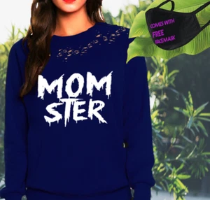 Halloween Sudadera Unisex Ajuste Estilo Vintage Terry Francés Sudadera Top Camisa - Imagen 1 de 2