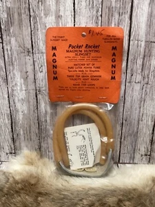 Vintage Pocket Rocket Slingshot MAGNUM HUNTING SLINGSET New Old Stock MINT - Picture 1 of 7