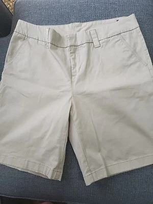 Le Tigre Shorts Womens 14 Mid Rise Beige w 8" Inseam Ladies - Image 1 of 4