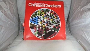 VINTAGE 1980 PRESSMAN STEEL BOARD CHINESE CHECKERS 4453 no marbles - Picture 1 of 3