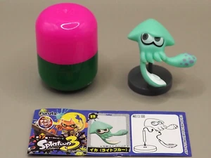 Squid Light Blue Splatoon 3 Mini Figure Choco Egg Furuta Nintendo Japan J287 - Picture 1 of 8