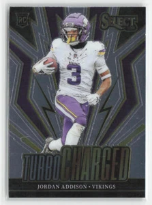 Jordan Addison 2023 Panini Select #TUR-JAD Turbocharged - Imagen 1 de 2