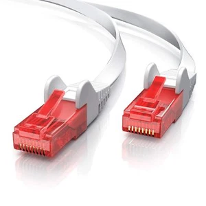 CSL- 30m Câble réseau Cat 6 plat RJ45 - Câble LAN Gigabit Ethernet 1Gbps - Re... - Afbeelding 1 van 7