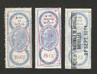 Belgium - 3 Used Old Revenu Stamps (10)